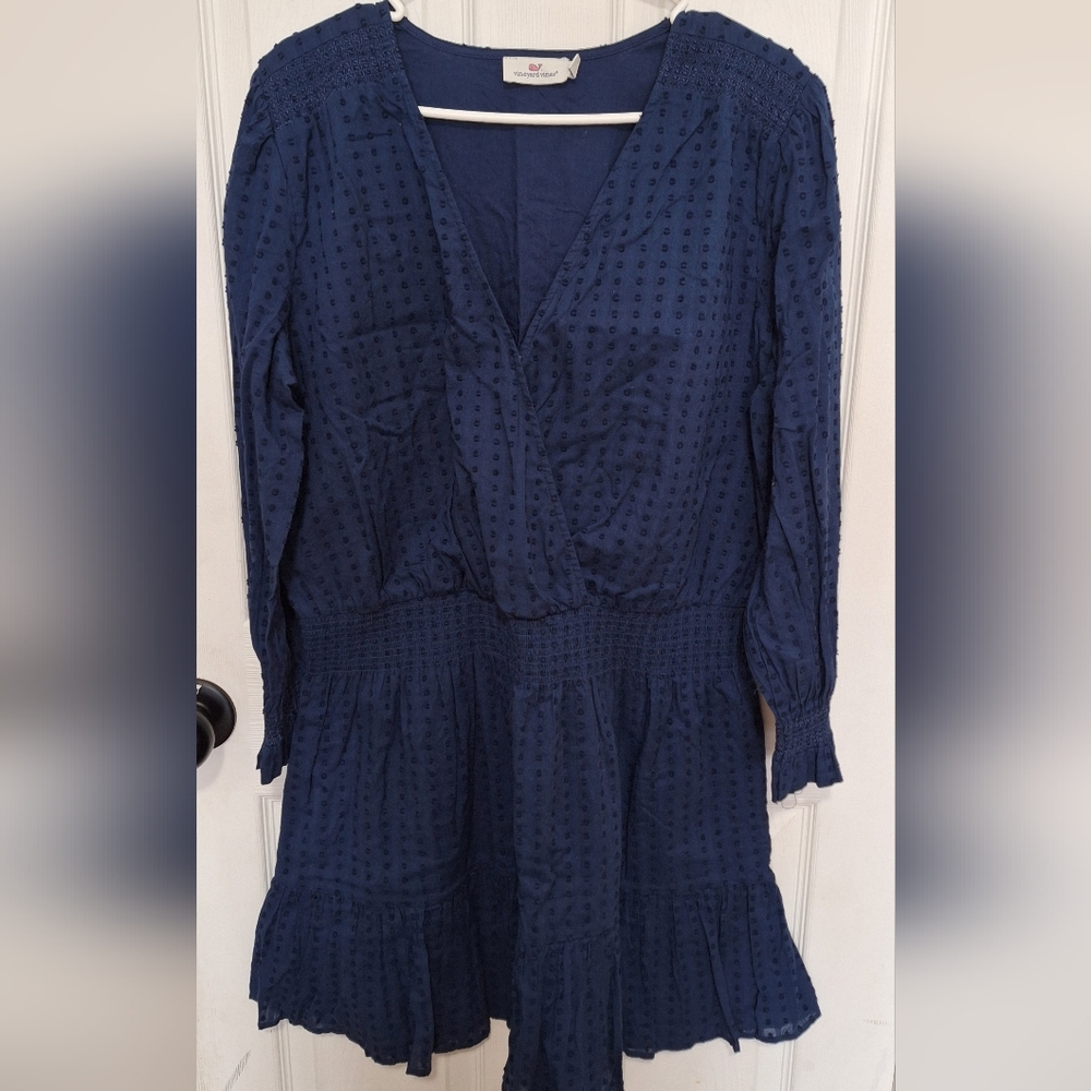 Vineyard Vines Deep Blue Dress XL